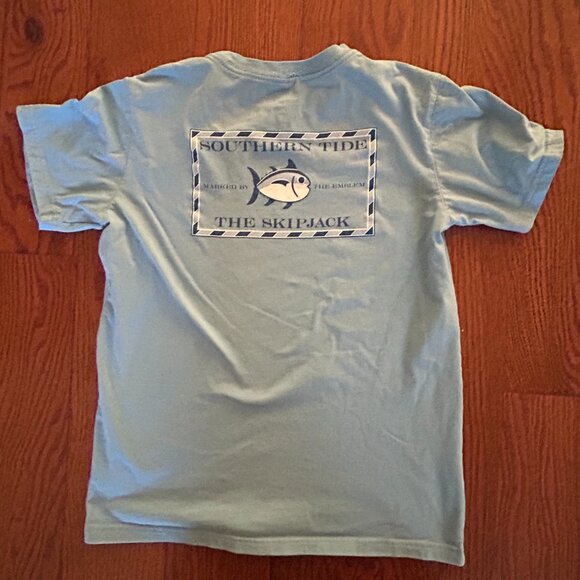 Southern Tide Original Skipjack Short Sleeve Tee Shirt Boys XL Youth XL Preppy - Picture 7 of 12